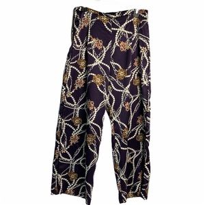Soma Pants Size Small Purple Patterned pockets loungewear